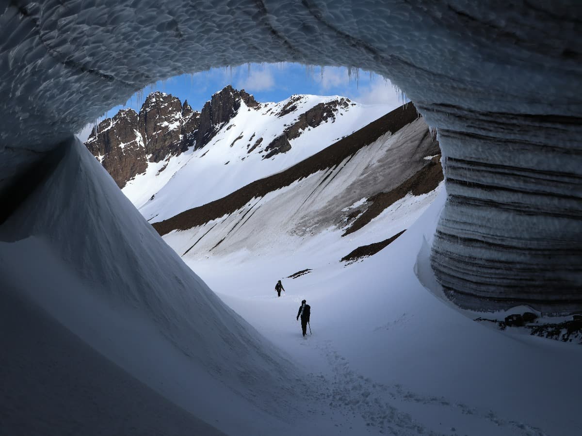 Ice cave in Ushuaia, Tierra del Fuego.