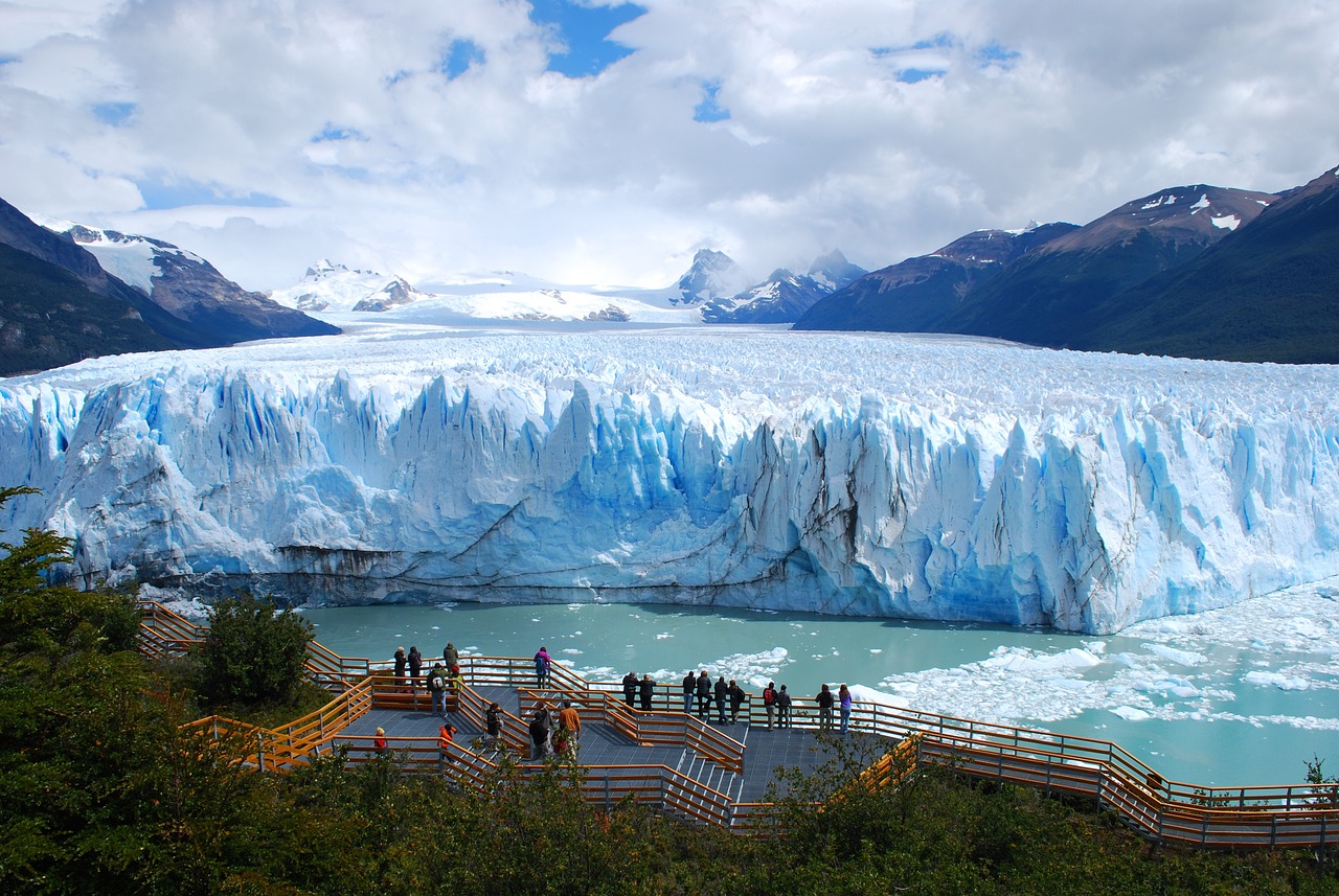 vista de los glaciares de la Patagonia Argentina