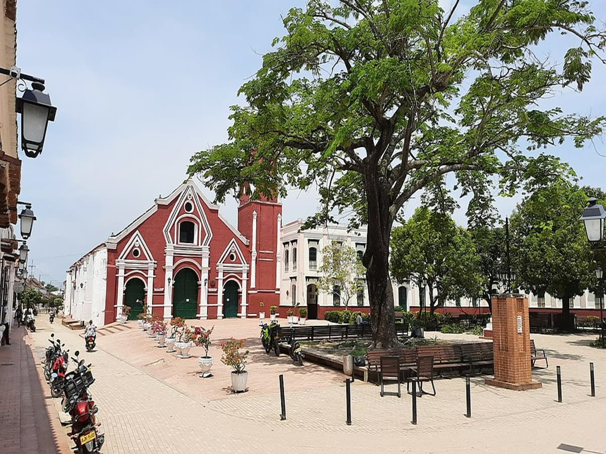 Parque San Francisco in Mompox, Colombia