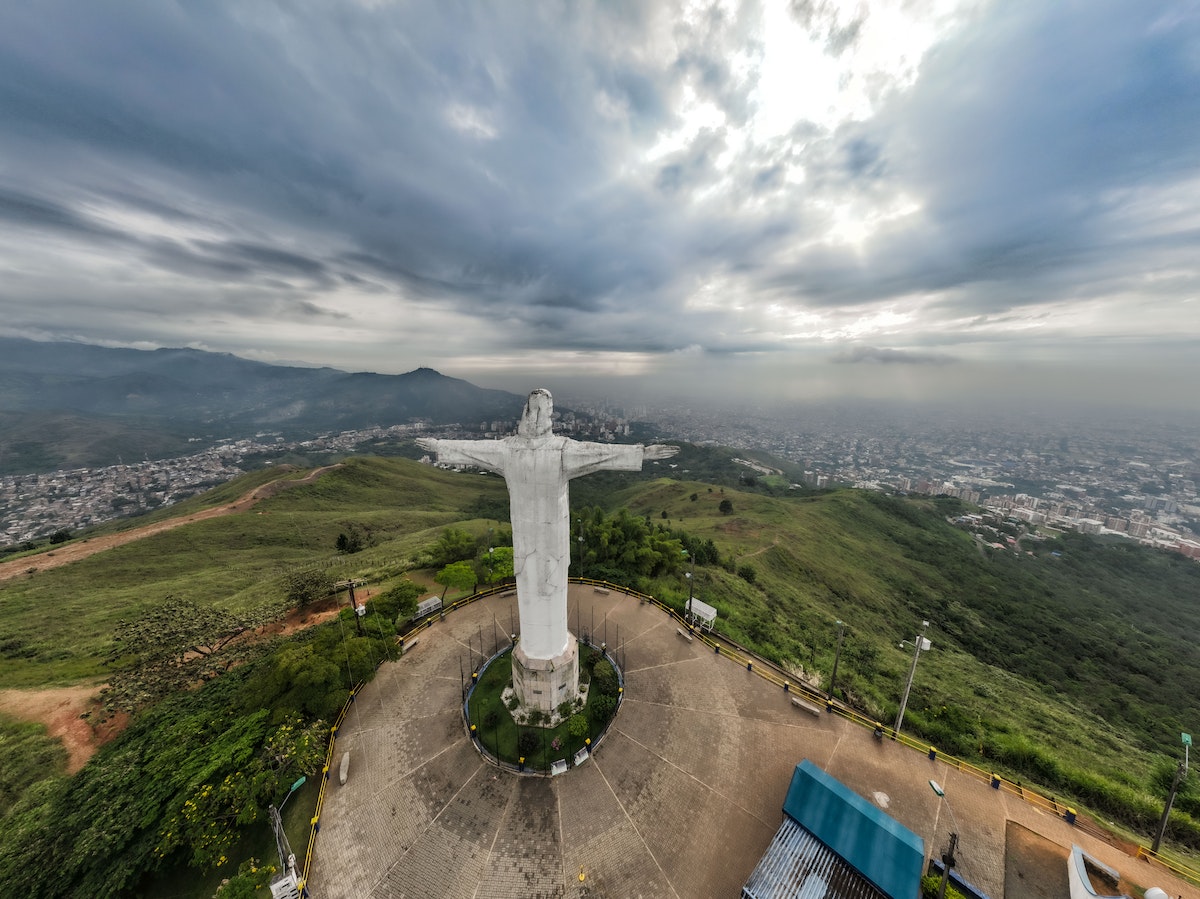 vista del Cristo Rey, Cali, Colombia