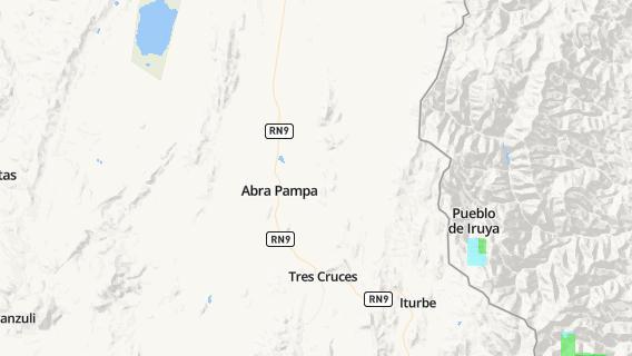 mapa de la ciudad de Abra Pampa