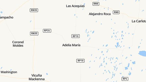 mapa de la ciudad de Adelia Maria