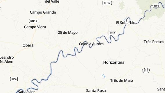 mapa de la ciudad de Alba Posse
