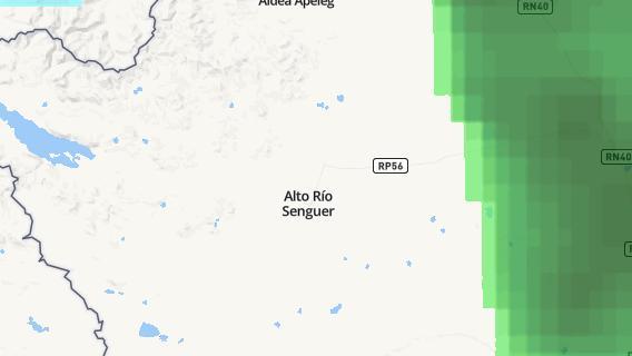 mapa de la ciudad de Alto Rio Senguer
