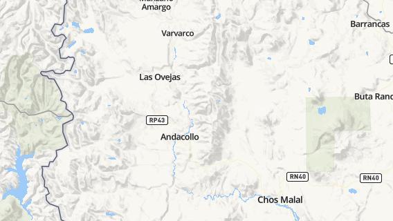 mapa de la ciudad de Andacollo