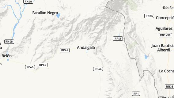 mapa de la ciudad de Andalgala