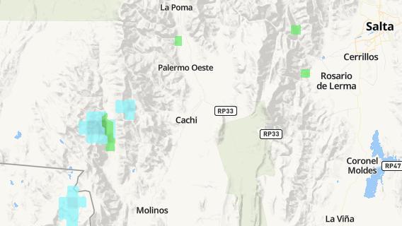 mapa de la ciudad de Cachi