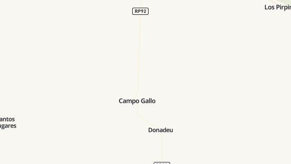 mapa de la ciudad de Campo Gallo