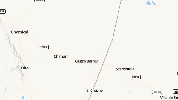 mapa de la ciudad de Castro Barros
