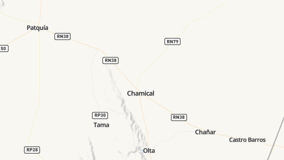 mapa de la ciudad de Chamical