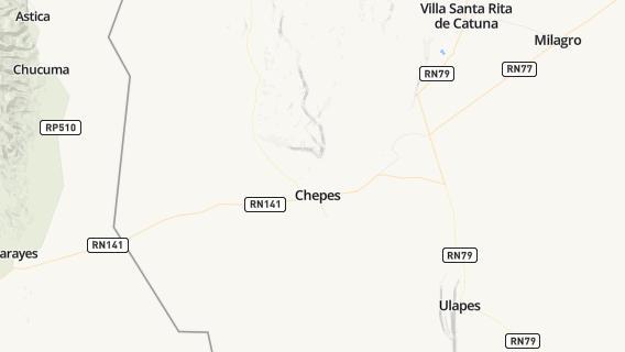 mapa de la ciudad de Chepes