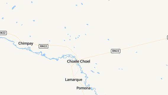 mapa de la ciudad de Choele Choel