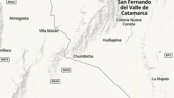 mapa de la ciudad de Chumbicha