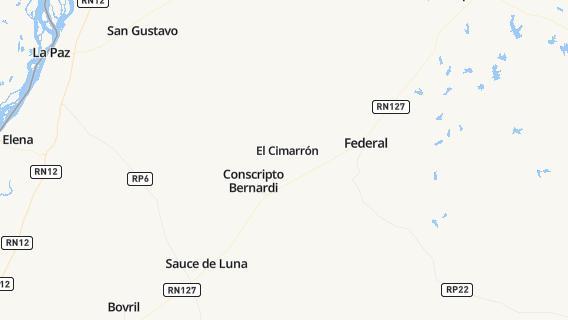 mapa de la ciudad de Conscripto Bernardi