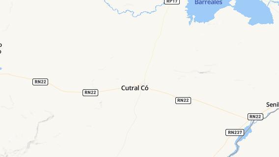 mapa de la ciudad de Cutral-Co