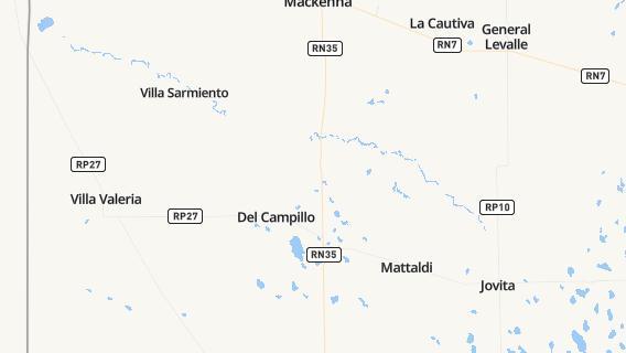 mapa de la ciudad de Del Campillo