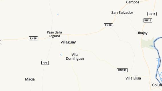 mapa de la ciudad de Dominguez