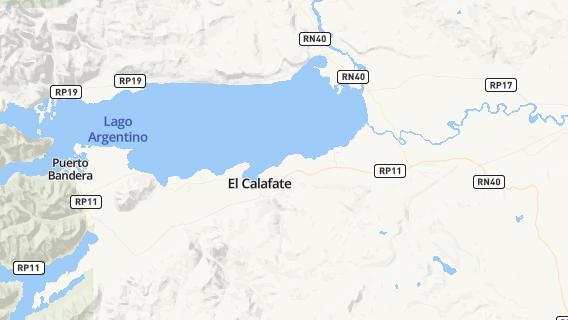 mapa de la ciudad de El Calafate