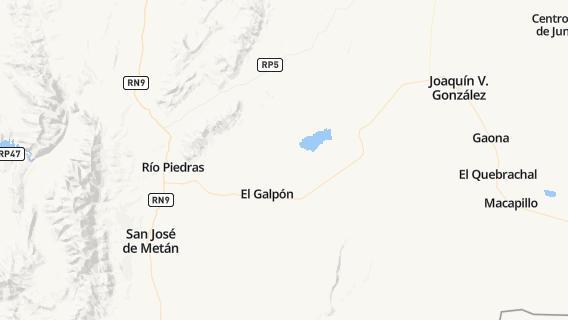 mapa de la ciudad de El Galpon