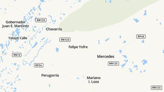mapa de la ciudad de Felipe Yofre