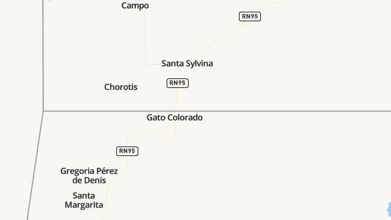 mapa de la ciudad de Gato Colorado