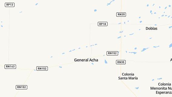 mapa de la ciudad de General Acha