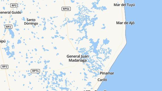 mapa de la ciudad de General Juan Madariaga