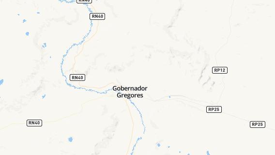 mapa de la ciudad de Gobernador Gregores