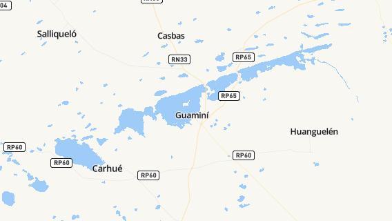 mapa de la ciudad de Guamini