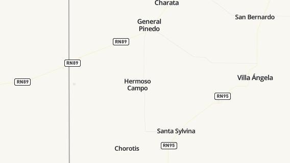 mapa de la ciudad de Hermoso Campo