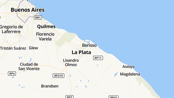 mapa de la ciudad de La Plata
