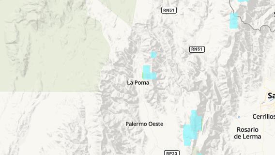 mapa de la ciudad de La Poma