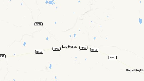 mapa de la ciudad de Las Heras