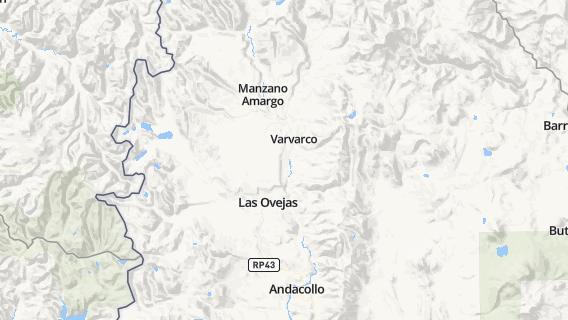 mapa de la ciudad de Las Ovejas