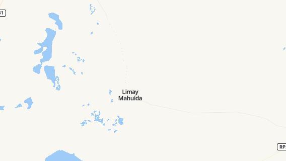 mapa de la ciudad de Limay Mahuida