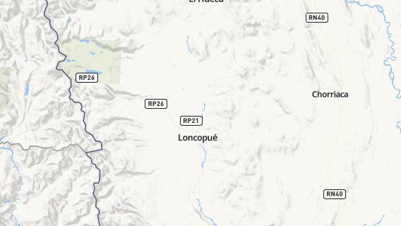 mapa de la ciudad de Loncopue