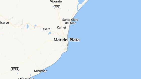 mapa de la ciudad de Mar del Plata