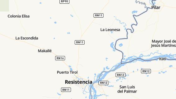 mapa de la ciudad de Margarita Belen