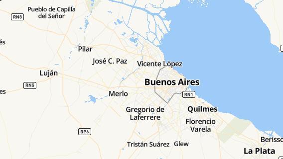 mapa de la ciudad de Moron