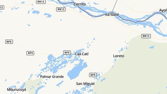 mapa de la ciudad de Nuestra Senora del Rosario de Caa Cati