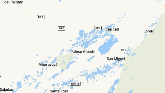 mapa de la ciudad de Palmar Grande