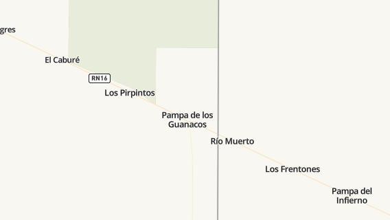mapa de la ciudad de Pampa de los Guanacos
