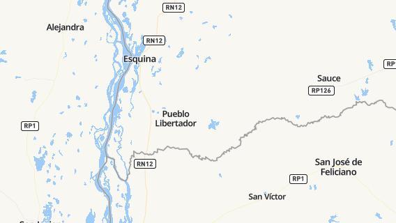 mapa de la ciudad de Pueblo Libertador