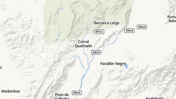 mapa de la ciudad de Puerta de Corral Quemado