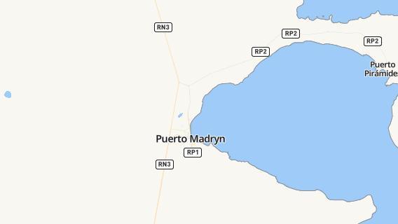 mapa de la ciudad de Puerto Madryn