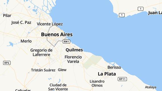 mapa de la ciudad de Quilmes