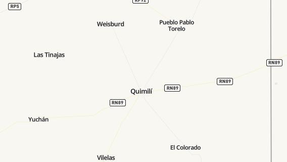 mapa de la ciudad de Quimili