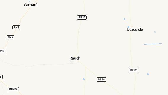 mapa de la ciudad de Rauch