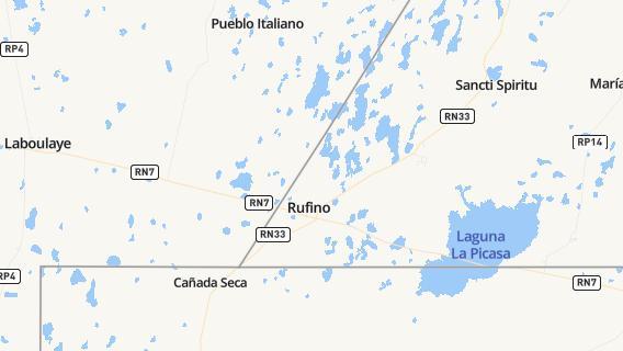 mapa de la ciudad de Rufino
