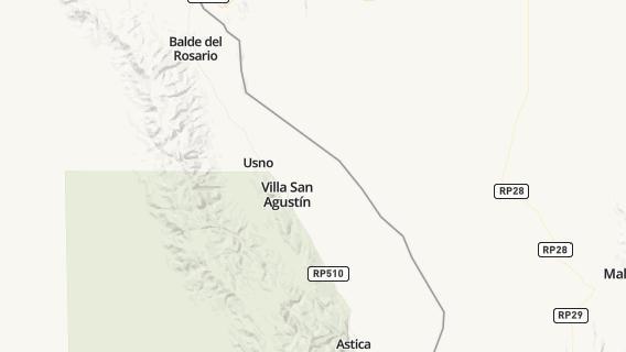 mapa de la ciudad de San Agustin de Valle Fertil